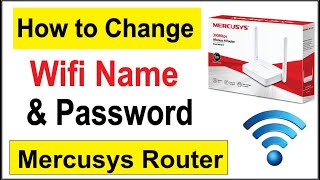 How to Change Wifi Name and Password in 2023  Mercusys Router [upl. by Meagan]