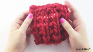 How to knit the sand stitch  We Are Knitters [upl. by Eckardt803]