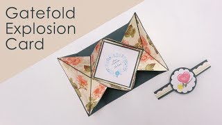 Gatefold Explosion Card Tutorial [upl. by Aunson]