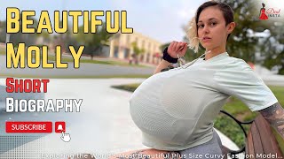 Beautiful Molly  Plus Size Fashion Trends USA Curvy Runway Models New Clothing  Short Bio [upl. by Norrie]