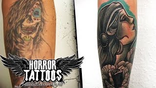 Horror Tattoos  Das zweite Coverup  Stuttgart  sixx [upl. by Yrrol]