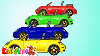 Learn colors with cars Animation for kids [upl. by Atsillak]