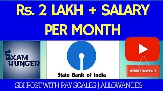 SBI PO 2017 SALARY  POST  ALLOWANCES [upl. by Elohcan791]