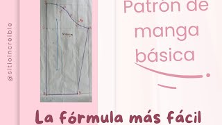 Patrón de manga básica fácil y sencillo [upl. by Docilla]