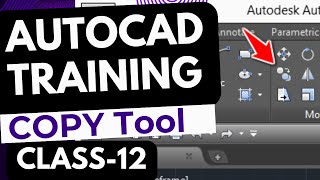 AutoCAD  Class 12  Copy Command [upl. by Jerrilyn]