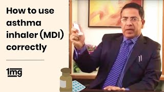 How To Use Asthma Inhaler MDI By Dr Vikram Jaggi  1mg [upl. by Neitsabes]