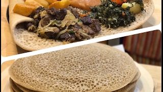 Authentic Ethiopian Injera  Cooking With Mali [upl. by Ydak594]