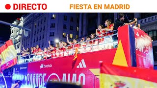 CELEBRACIÓN DEL MUNDIAL FEMENINO LAS CAMPEONAS VUELVEN A CASA  RTVE Noticias [upl. by Elboa]