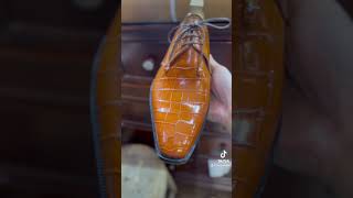 High end shoes with crocodile leather [upl. by Regina]