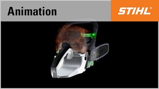 Das Antivibrationssystem der STIHL Motorsäge MS 441 [upl. by Yenittirb]