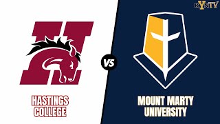 Hastings College vs Mount Marty University Basketball DH [upl. by Yeruoc309]