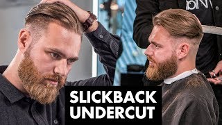 Disconnected Undercut  Slick Back Hairstyle [upl. by Uv]