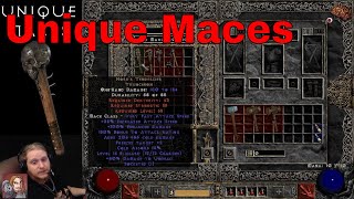 Hyped For D2R  Unique Maces Clubs amp Mauls Baranars Star [upl. by Annabell]