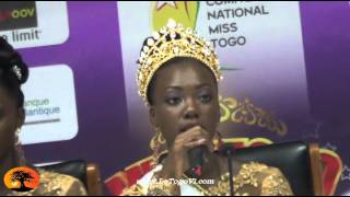 Les premières impressions de la nouvelle Miss Togo 2015 Mlle Gaëlle Akou Yayra ADZOH [upl. by Eevets937]