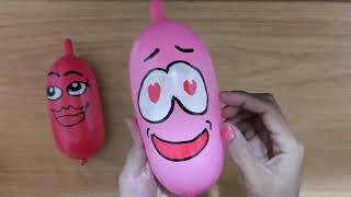 Balloon Slime Compilation  Making Slime With Balloons Tutorial  Balloon Popping 101 [upl. by Ereveneug]