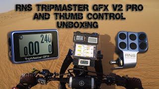 RNS TripMaster GFX v2 Pro and Thumb Control Unboxing [upl. by Ahseinar]