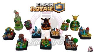 Full Collection Arenas  Clash Royale  Polymer Clay [upl. by Harol]