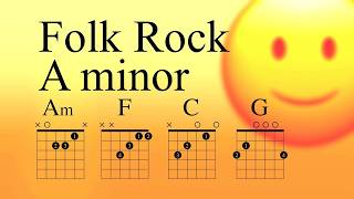 Folk Rock Backing track A minorC major 118bpm For Guitar or any Soloist Play along Have fun [upl. by Andromada]