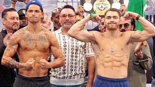 Ryan Garcia vs Oscar Duarte FULL WEIGH IN amp INTENSE FACE OFF [upl. by Drannek]