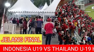 SUASANA GBT SURABAYA❗ JELANG FINAL INDONESIA VS THAILAND U19 [upl. by Hannavas]