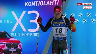 BIATHLON 20242025 INDIVIDUEL HOMMES KONTIOLAHTI 2024 [upl. by Yrekaz648]