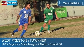 2015 FFV Rd 08  West Preston v Fawkner [upl. by Kcirddahc762]