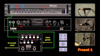 Demonstration of two bass stacks with preamp MXR M80 [upl. by Fabrice]