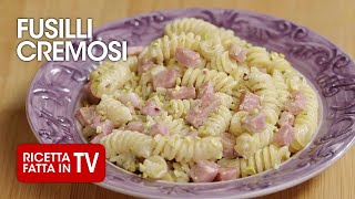 FUSILLI CREMOSI CON MORTADELLA E PISTACCHI di Benedetta Rossi  Ricetta TV Fatto in Casa per Voi [upl. by Oirramed]