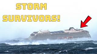 STORM SURVIVORS The Viking Skys HeartStopping 100 Meter Escape [upl. by Notyad]