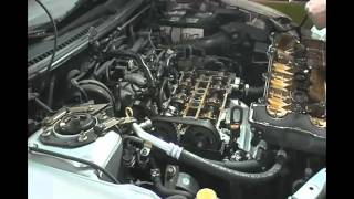 2002 Protege Valve Cover Gasket Replacement [upl. by Stearns510]