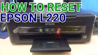 How to reset Epson L220 [upl. by Veriee]