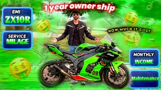 Why You Should Buy KAWASAKI ZX10R One Year Honest Ownership Review How Much Its CostMaintenance [upl. by Steffie445]