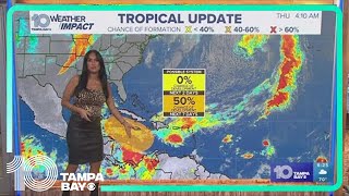 Tracking the Tropics System has 50 chance of development over next week [upl. by Ardisi]