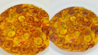 how to make plantain and egg frittata [upl. by Nolana]