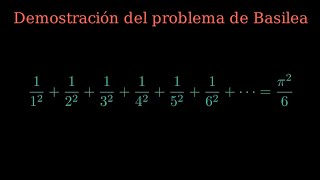 Demostración del problema de Basilea [upl. by Huang31]