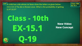 Ex 151 Q19 Class10  Probability  Exercise 151  Class10 Math  Class10 Ex 151 Q19  Green Board [upl. by Simmonds]