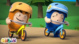 Bike Trials 🚲  ODDBODS 😂  Old MacDonalds Farm  Funny Cartoons for Kids [upl. by Enelyar]