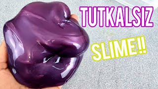 TUTKALSIZ BORAKSSIZ Slime Nasıl Yapılır 💦 Evdeki Malzemeler ile slime 💦 [upl. by Sirkin]