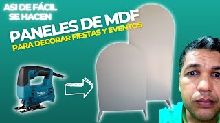 Paneles o Mamparas para Decoración de Fiestas y Eventos Hechos En Madera y MDF Paso a Paso DIY [upl. by Allyson]