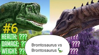 Bronto vs Bronto very dangerous dinosaur fight  ARK survival evolved  6 [upl. by Briant]