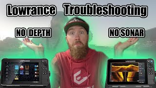 MISSING SONAR DEPTH or TEMP Lowrance Troubleshooting [upl. by Earized]