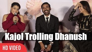 Kajol Trolling Dhanush  Funny Moment  Velai Illa Pattadhaari 2 Trailer Launch  VIP 2 Lalkar [upl. by Ennairrac]