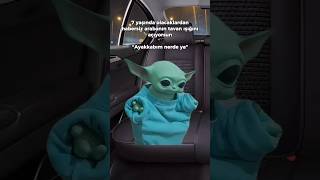 Baby Yoda arabanın tavan ışığını açıyor 😱  Baby Yoda babyyoda [upl. by Karee]