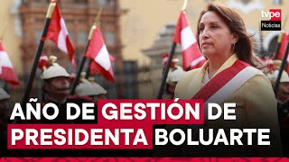 Dina Boluarte primer año de gestión de la primera presidenta del Perú [upl. by Okwu]