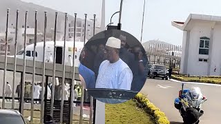 Aéroport international LéopoldSédarSenghor Macky Sall quitte le pays [upl. by Lishe868]