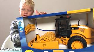 BRUDER Toys  Trucks for CHILDREN bruder 02450 CAT ROLLERDOZER review Jack 4 [upl. by Anastos]