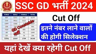 SSC GD Physical cut off 202324  SSC GD ka cut of 2024  SSC GD expected cut off 2024 [upl. by Penny174]