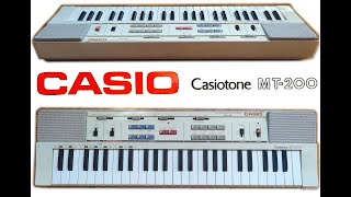 CASIO Casiotone MT200  sound amp styles [upl. by Nwaf]