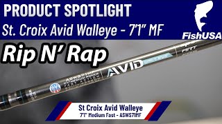 St Croix Avid Series Walleye Spinning Rod  ASWS71MF  When To Use It [upl. by Ellenoj918]