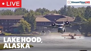 Lake Hood Seaplane Base Anchorage Alaska USA  StreamTime LIVE [upl. by Odnumyar]